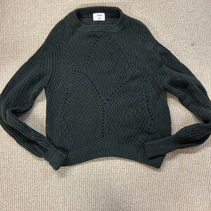 Wilfred Deep Green 100% Merino Wool Sweater